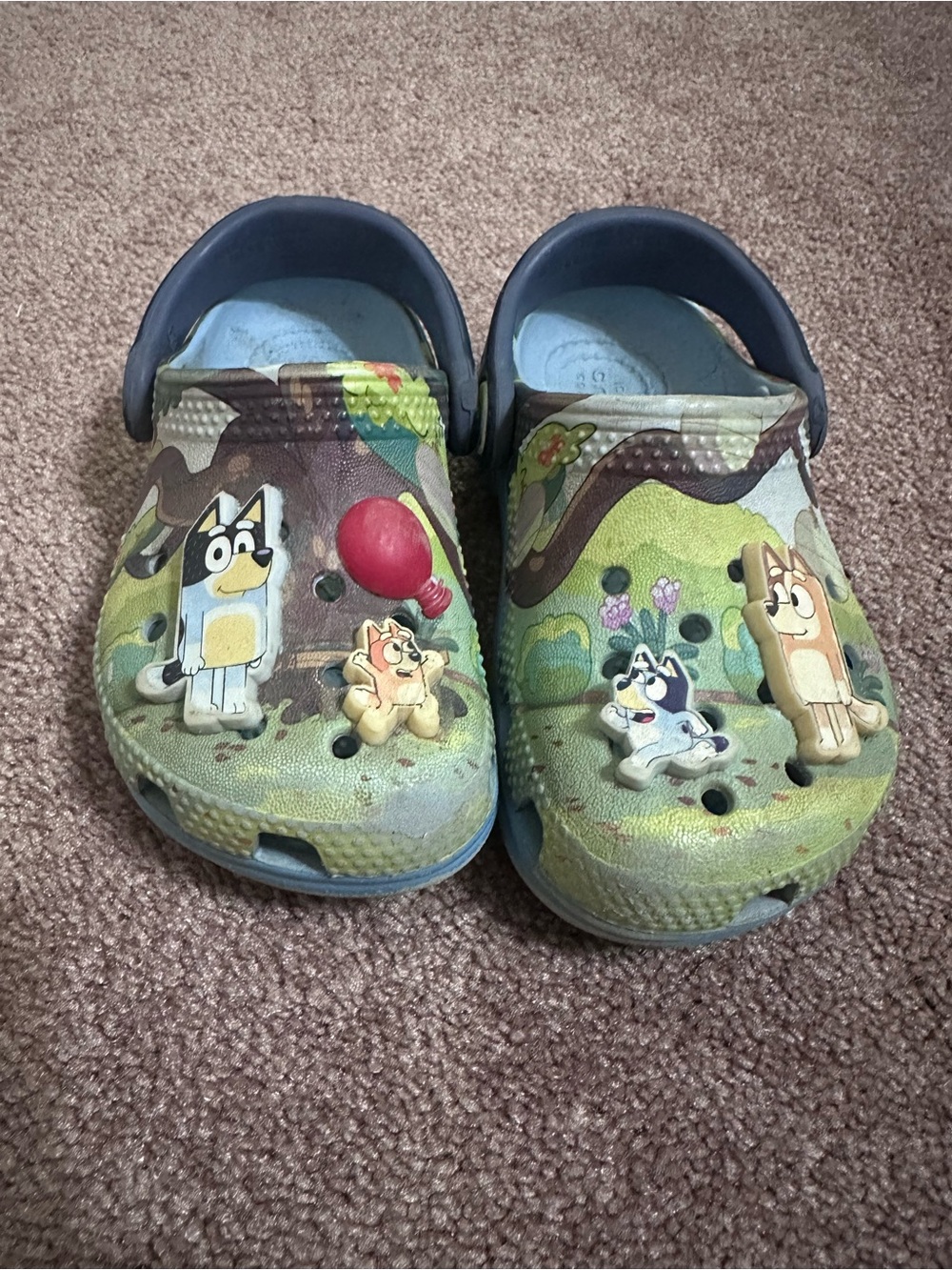 Kids Bluey Crocs size 7
